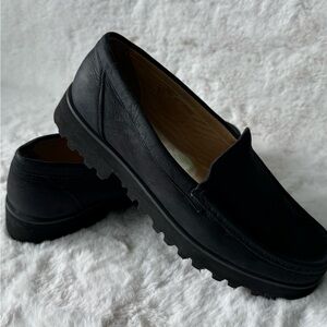 Ron White All Day Heels Black Suede Loafers Comfort Shoes